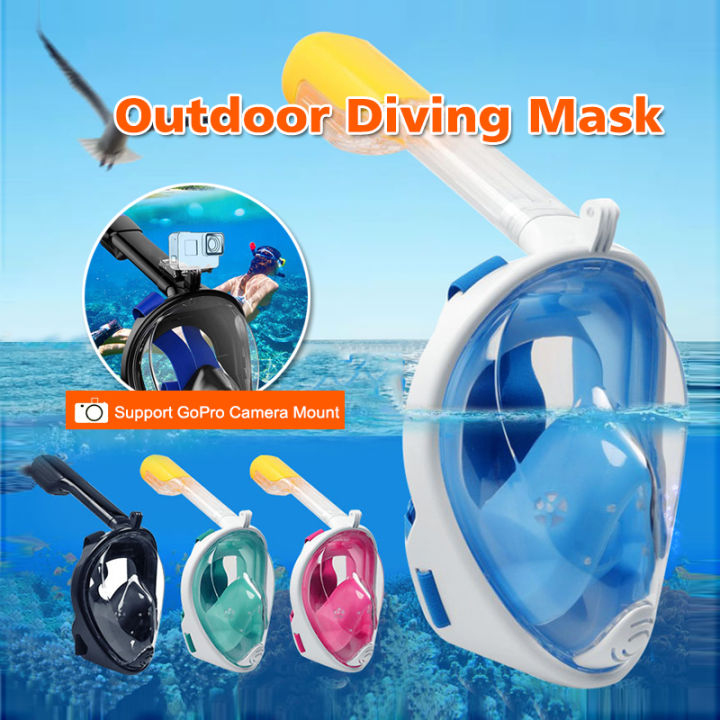 Snorkeling Swimming Diving Masks Full Face Scuba Mask Underwater Anti ...