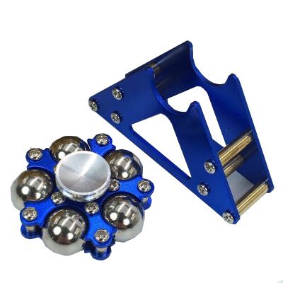 【CW】 Metal five beads wheel fingertip gyro stainless steel ball belt bracket finger decompression gyroscope