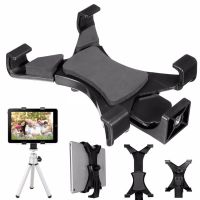 Universal Tablet Tripod Mount Clamp With 1/4"Thread Adapter For iPad 2/3/4/Air/Air2 /mini For Galaxy Tablet Phone Bracket Holder Bag Accessories