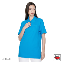 แตงโม (SUIKA) - เสื้อแตงโมคอปก POLO ชาย-หญิง (41 BLUE)