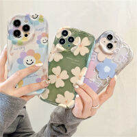 เคส Hp Samsung A24 A04e A14 A13 A04 A10S M23 A30s A21s A12 A02s ซองนุ่มกันกระแทก A32เคสครอบโทรศัพท์ A23 A04s A22 A03s A52 A11 A51ลายดอกไม้หยักขอบโค้งสดด้านหลัง