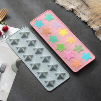 12 Holes With star Shape Silicone Bakeware Mold For cake Pudding DesserLce cube chocolate