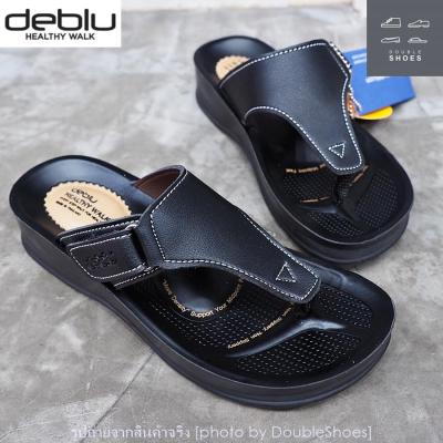 รองเท้าแตะแบบหนีบผู้หญิง รองเท้าเพื่อสุขภาพ Deblu รุ่น L871 (สีดำ) ไซส์ 36-41