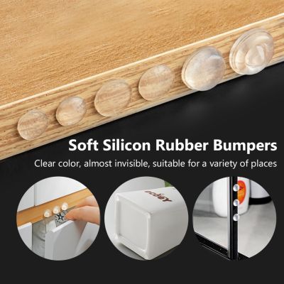 49-100Pcs Door Stopper Rubber Silicone Cabinet Furniture Pads Cushion Protective Hardware Self-adhesive Damper Buffer Bumpers