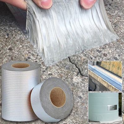 10M Butyl Rubber Tape Waterproof Durable High And Low-temperature Resistance Tape Wall Crack Roof Duct Repair Adhesive Fix Tape Adhesives  Tape