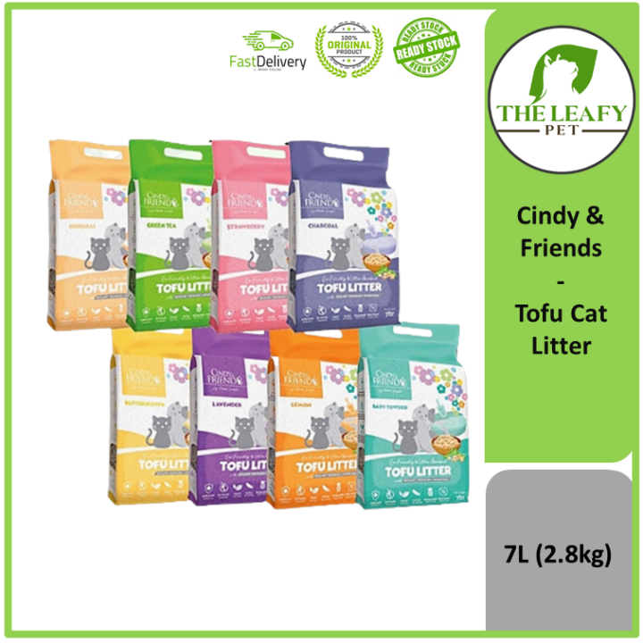 Cindy & Friends Tofu Cat Litter 7L ( 2.8kg ) Lazada