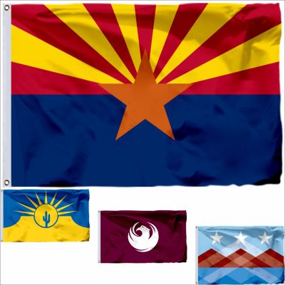 USA Mesa Arizona Flag 90x150cm Peoria 3x5ft US Guanica American Tempe United States Flags and Phoenix City Banners