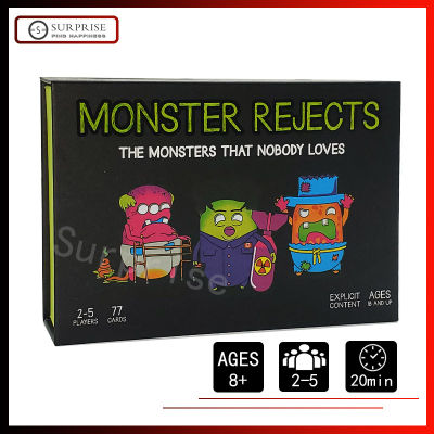 เกมกระดาน Monster Rejects - NSFW การ์ดเกมภาษาอังกฤษ Edition