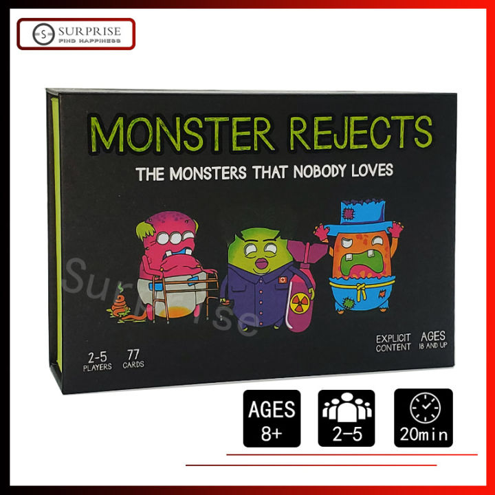 เกมกระดาน-monster-rejects-nsfw-การ์ดเกมภาษาอังกฤษ-edition