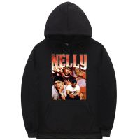 Rapper 90s Vintage Nelly Graphic Hoodie Male Loose Cotton Hooded Sweatshirt Men Fashion Hip Hop Oversized Hoodies Size XS-4XL