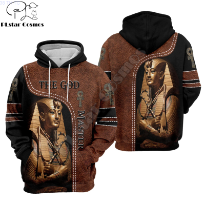 New 3d Ancient Egyptian Pharaoh Hoodie, Suitable for All Genders, Tdd49 Mens Fashion popular