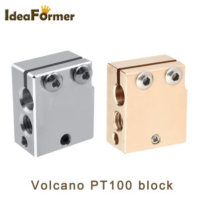 【CW】 Block Aluminum/Copper 20x24x11.5mm Hotend PT100 Sensor Thermistor Printer Parts J head