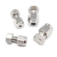 Fit Tube OD 1/8" 1/4" 3/8" 1/2" 1" 3-25mm 304 Stainless Steel End Cap Pipe Plug Ferrule Pneumatic Air Connector Fitting Adapter Pipe Fittings Accessor