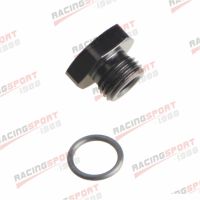 -6AN 6AN AN6 Flare Plug Fitting With O Ring Seal Aluminum AN Plug