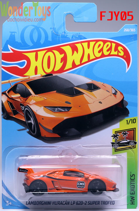 Xe mô hình Hot Wheels Lamborghini Huracan Lp 620-2 Super Trofeo Collections  Hw Exotics - 2018 - FJY05 