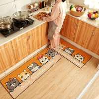 Kitchen Mat Set Household Long Strip Door Mat Modern Home Decor Rugs Entrance Doormat Anti-slip Absorption Bathroom Floor Car