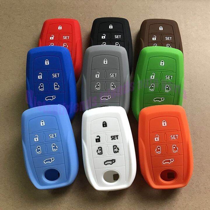 Key siliconee key cover case skin for TOYOTA Alphard PREVIA Voxy Noah