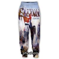 Phechion New Mens/Womens Saxony Band 3D Printing Casual Pants Fashion Street Wear Mens Loose Sweatpants F174