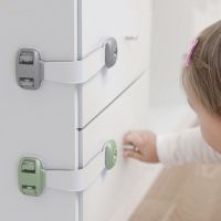 4Pcslot Baby Safety Drawer Door Lock Multi-Function Child Protection Anti-Pinch Cabinet Refrigerator Safety Buckle Plastic