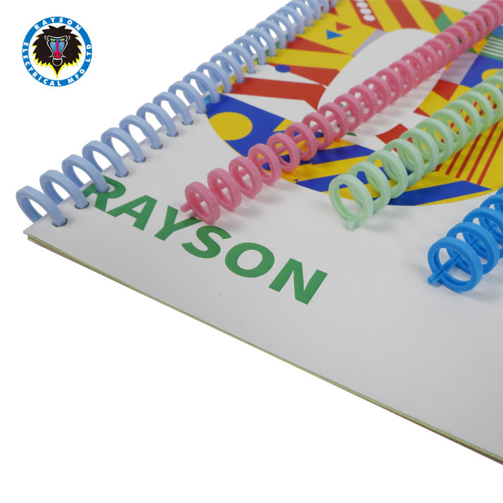 rayson-10mm-13mm-16mm-30-holes-แหวนพลาสติกใบหลวม-30pcs-binder-album-rings-up-to-100-sheets-for-diy-notebook-photo-album-dairy-book-calendar