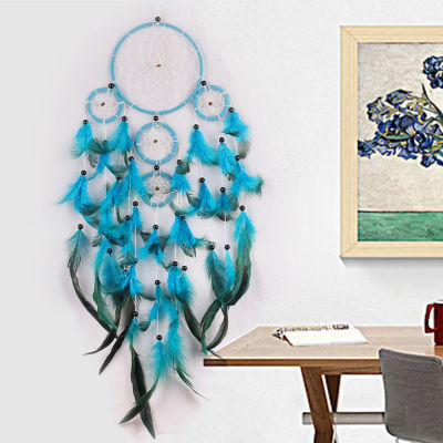 Dreamcatcher With Feather Leaf Wall Hanging Boho Dreamcatcher Home Decoration Wall Hanging Bohemian Dream Catchers