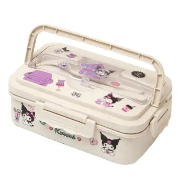 Skater My Melody & Kuromi Oval Lunch Box 360ml As Shown in Figure One Size