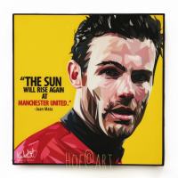 Juan Mata ฮวน มาตา Manchester United แมนเชสเตอร์ แมนยู รูปภาพ​ติด​ผนัง​ pop art ฟุตบอล​ กรอบรูป​​ ของขวัญ​​ แต่งบ้าน