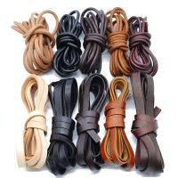 1/2meters Flat Round Genuine Leather Cords Vintage Brown 2/3/4/5/6/8/10mm Cow Leather Cord For Bracelet Jewelry Making Findings 【hot】Brisana