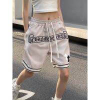 PXSQ Chrome Hearts spring and summer new dark wind wide waist strap drawstring casual fashion all-match cross shorts shorts x1