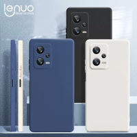 Lenuo เคสโทรศัพท์ซิลิโคนเหลวดั้งเดิมสุดหรูทรงสี่เหลี่ยมสำหรับ Xiaomi Redmi Note 12 Pro + 5G 12S ฝาหลังลูกอมเคี้ยวนุ่มบางสำหรับ Redmi Note12 4G