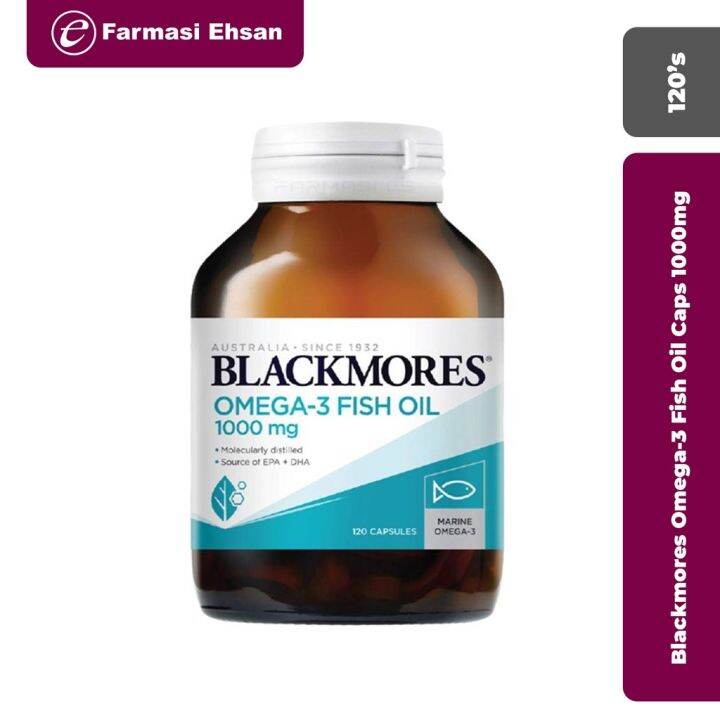 Blackmores Fish Oil Capsule 1000mg (120s) | Lazada