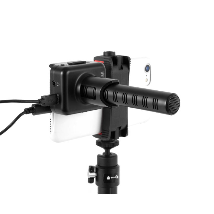 ik-multimedia-irig-mic-video-ไมค์กล้อง-ไมค์มือถือ-คุณภาพระดับมืออาชีพ-แถมฟรีฐานต่อกับกล้อง-amp-ฟองน้ำครอบหัวไมค์-amp-สายต่อมือถือ-amp-แผ่นแม่เหล็ก