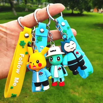 3D PVC Kawaii Pokemen Cute Cartoon Keyring Key Chain Ring Pika Chu  Character PVC Rubber Keychain Llaveros Promotional Gifts - China Cartoon  Keychain and Keychains price