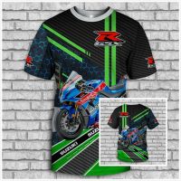 T SHIRT - (All sizes are in stock)   Suzuki GSX-R-Mens Motorcycle Top T-shirt 3D So Cool Size XS to 4xL  (You can customize the name and pattern for free)  - TSHIRT