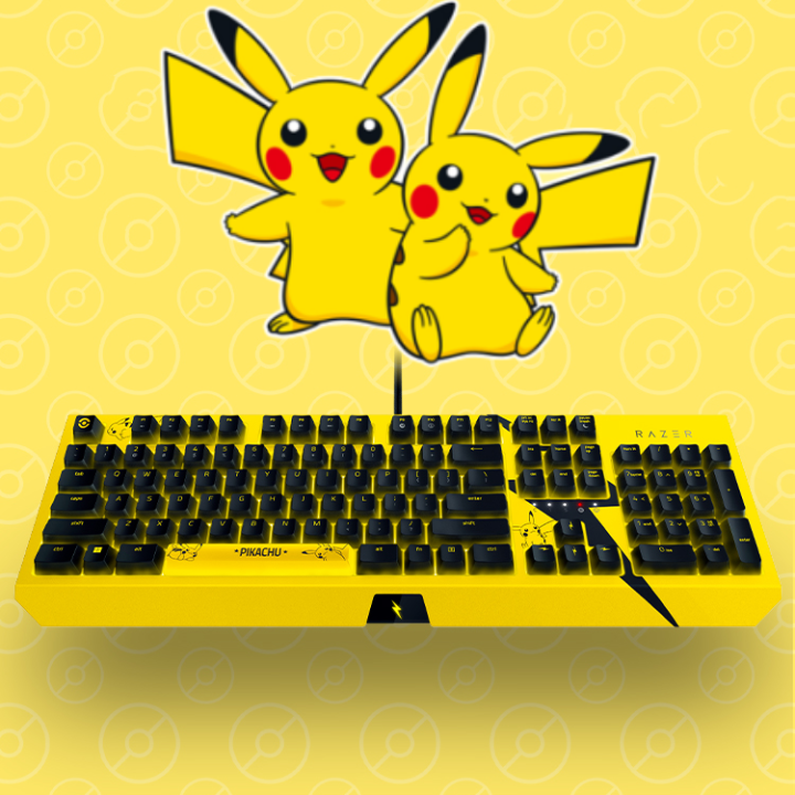 2023 Razer Pokemon Pikachu Limited Edition 104 Key Wired Computer ...