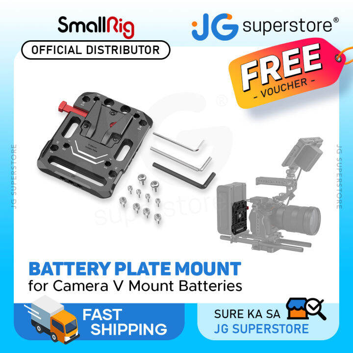 SmallRig V Mount Battery Plate with M4 and M3 Countersinks, ARRI 3/8