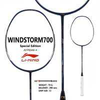 LI-NING ไม้แบดมินตัน รุ่น WINDSTORM 700 Special edition (AYPR048-4) NAVY แถมซอง+พันด้าม+เอ็นAP6 พร้อมขึ้น ฟรี