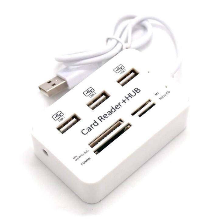 1-piece-3-port-usb-hub-2-0-splitter-combo-card-reader-7-in-1-portable-support-tf-sd-m2-sdhc-card-read-write