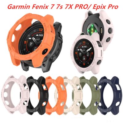 เคส Tpu แบบนิ่มสำหรับ Garmin Fenix 7 7S 7X PRO Watch ฝาครอบกันชนป้องกันอุปกรณ์เสริมกรอบ Garmin Epix Pro