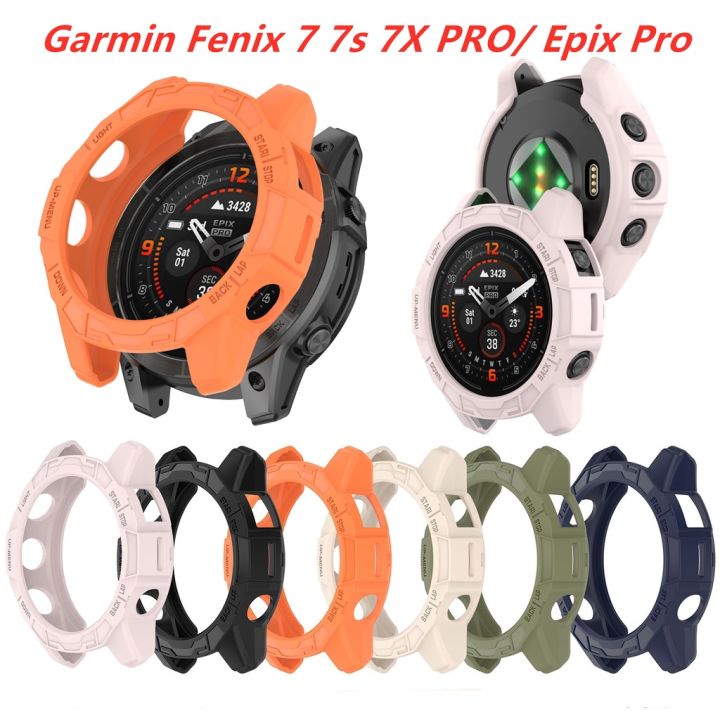 เคส-tpu-แบบนิ่มสำหรับ-garmin-fenix-7-7s-7x-pro-watch-ฝาครอบกันชนป้องกันอุปกรณ์เสริมกรอบ-garmin-epix-pro
