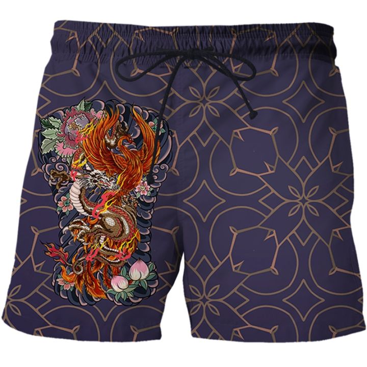 2023-new-men-outdoor-shorts-3d-printed-chinese-dragon-totem-beach-pants-spring-summer-swimming-playing-sports-for-women-travel