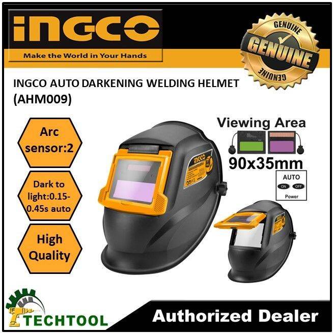 INGCO AUTO DARKENING WELDING HELMET (AHM009) | Lazada PH