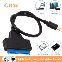 SATA to USB C USB 3.1 Adapter Type-C to SATA Cable High Speed 6Gbps Data Transmission For 2.5 Inch HDD Hard Drive SATA Adapter