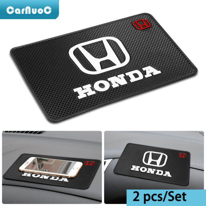 【Ready Stock】2pcs/Set Car Dashboard Rubber Mat Anti Slip Mat Nonslip