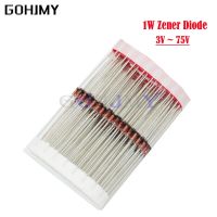 100pcs 1W Zener diode DO-41 24V 27V 30V 33V 36V 39V 43V 47V 51V 75V 1N4753 1N4755 1N4756 1N4761Electrical Circuitry Parts