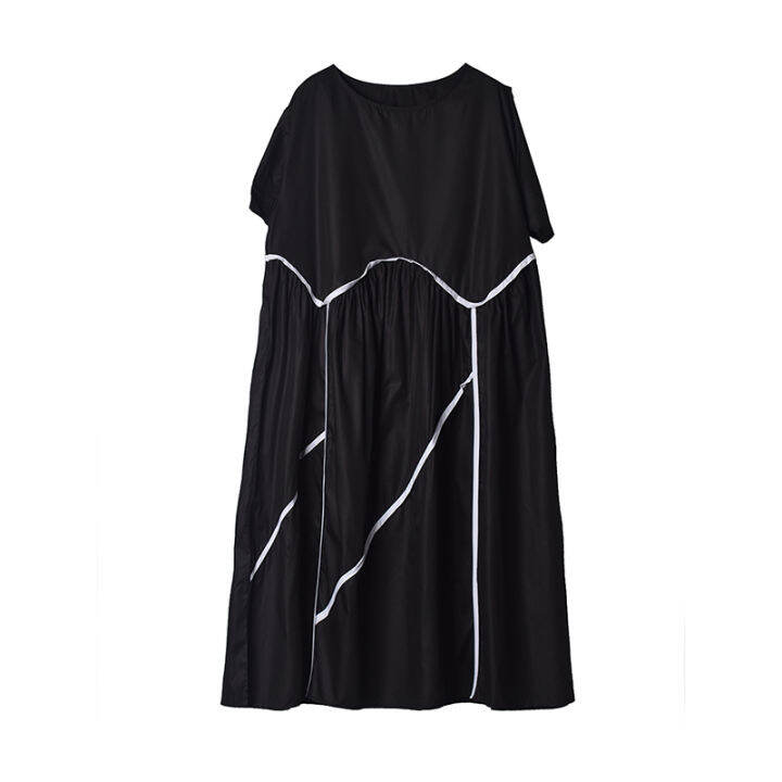 xitao-dress-loose-casual-folds-pullover-women-dress