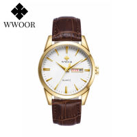 Relojes Hombre  WWOOR Brand Watch Men Quartz Business Sport Watches Luxury Gold Black Full Steel Waterproof Date Wrist Watch