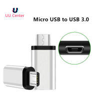 【OTG Micro USB】แพ็คเกจสวย มีประกัน ใช้ไม่ได้คืนเงินทุกกรณี Metal Micro USB Male to USB 3.0 Female OTG Sync Charging Adapter Connector