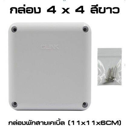 glink-กล่องเก็บสายกันน้ำ-4x4-waterproof-box-ยกลัง-100-กล่อง