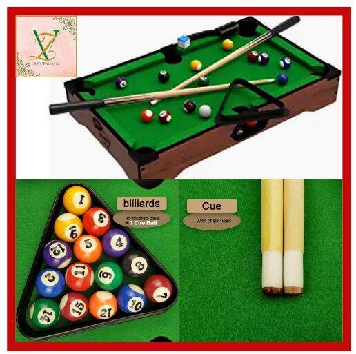 Mini Tabletop Pool/Billiards Set 35cm Portable Billiards Game Table
